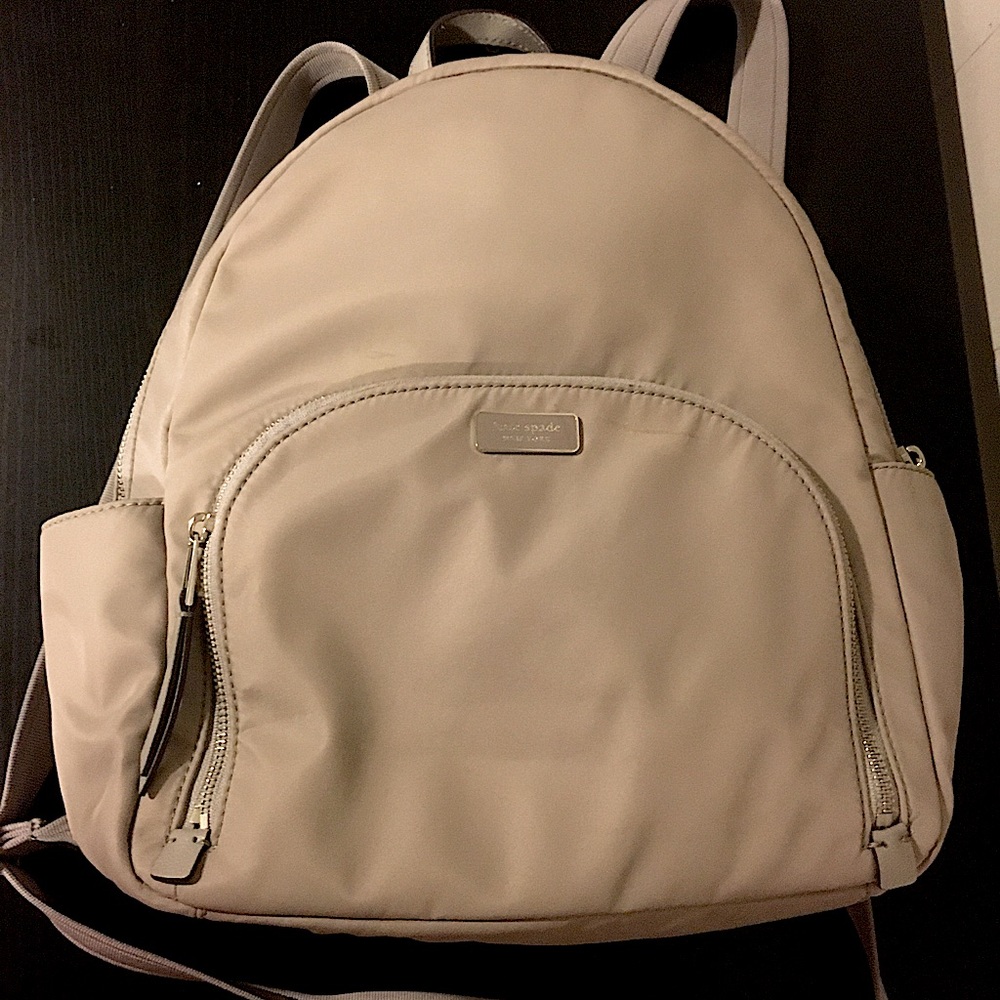 Grey Vinyl Kate Spade Backpack
